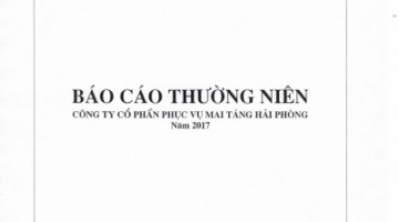 BÁO CÁO THƯỜNG NIÊN NĂM 2017