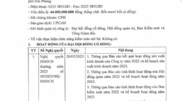 Báo cáo tình hình quản trị 6 tháng đầu năm 2023