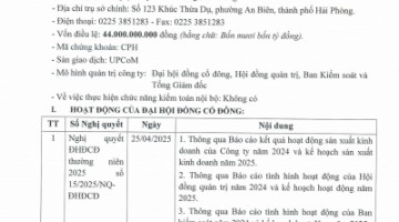 Báo cáo tình hình quản trị công ty năm 2025