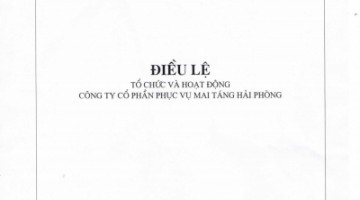 ĐIỀU LỆ CÔNG TY